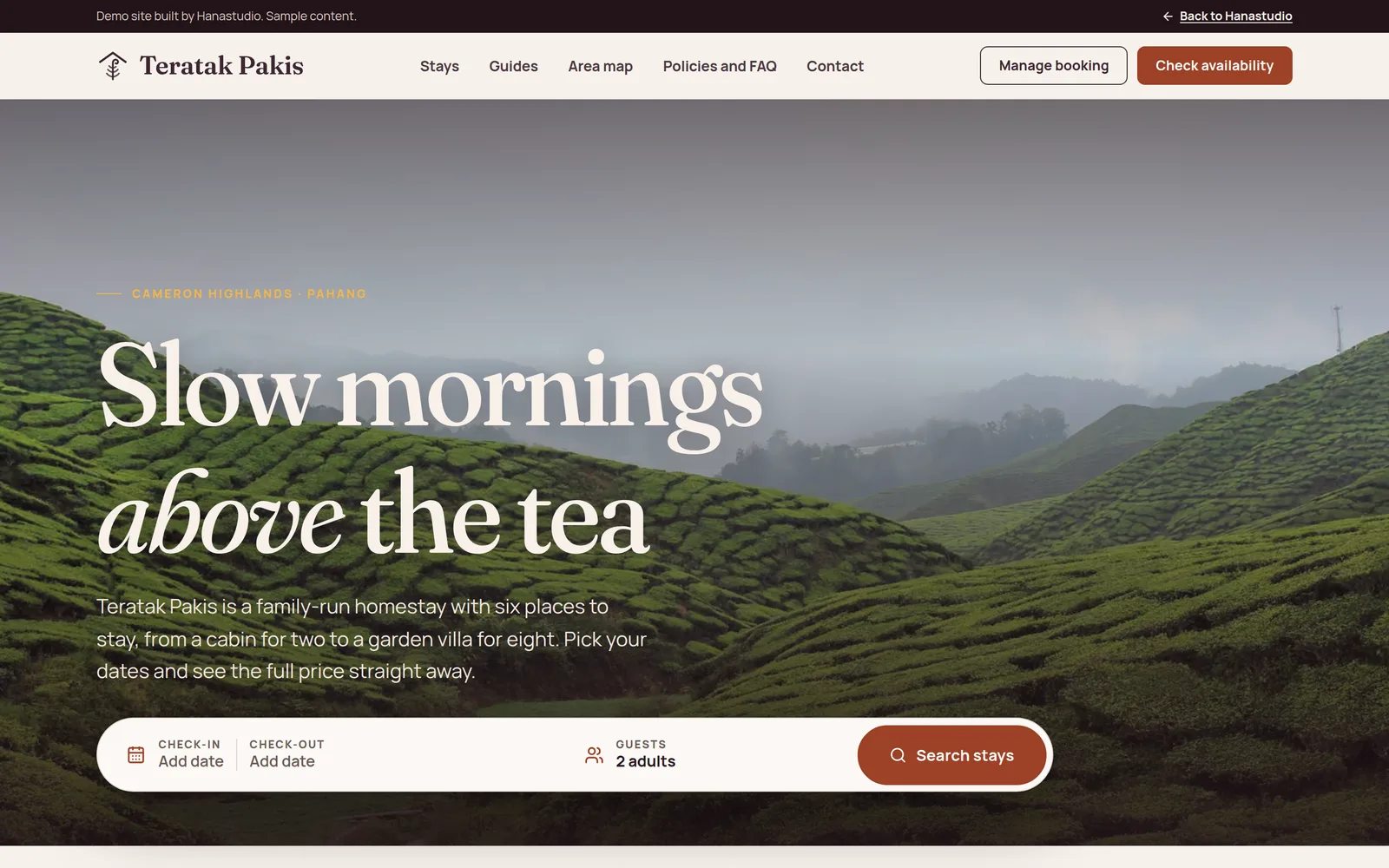 Teratak Pakis: website home page